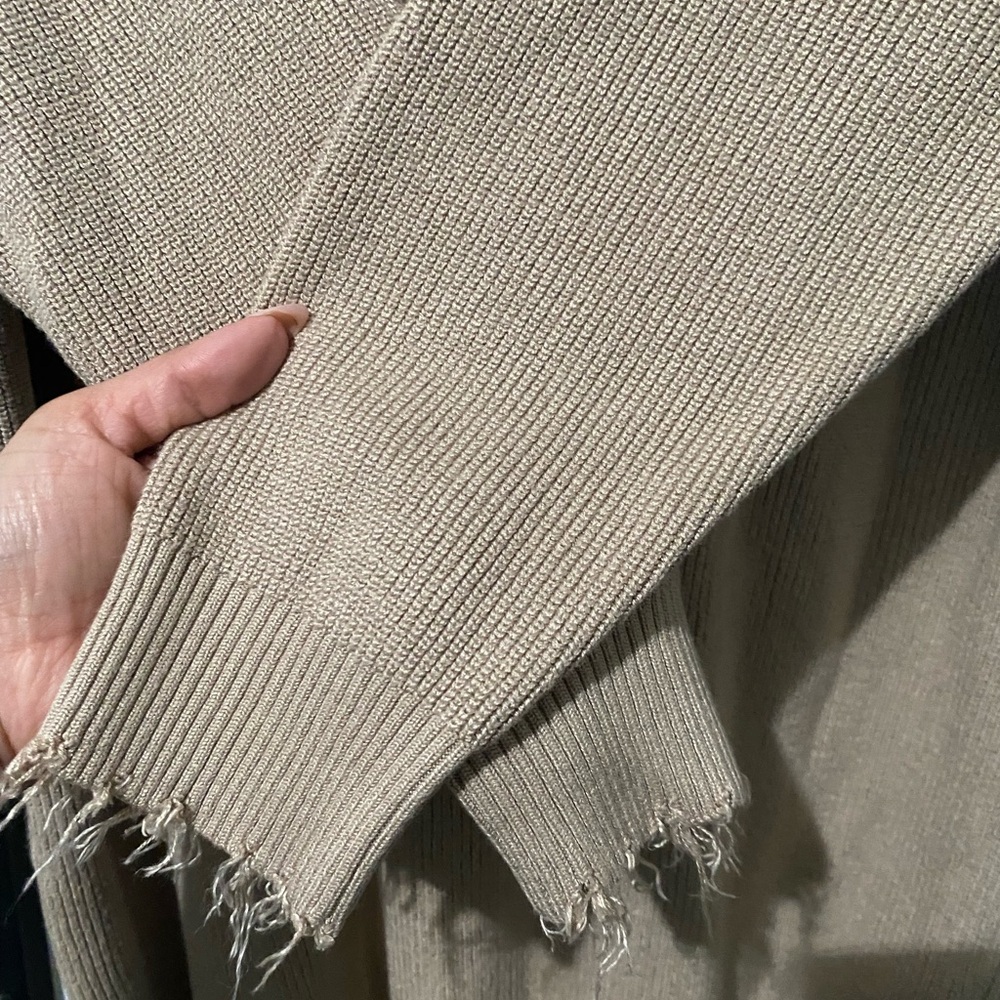 Forever 21 Tan V-Neck Sweater Dress - Picture 3 of 3